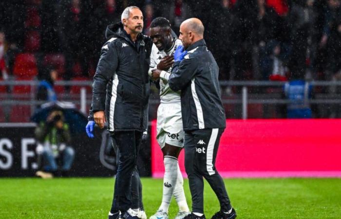 Folarin Balogun se lesionó el hombro izquierdo ante el Rennes