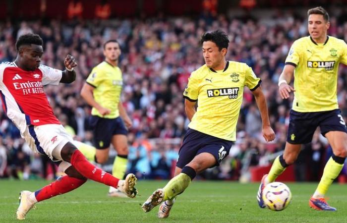 Bukayo Saka: Mikel Arteta del Arsenal elogia al jugador “increíble” por dar “otro paso adelante” cuando el Arsenal venció al Southampton