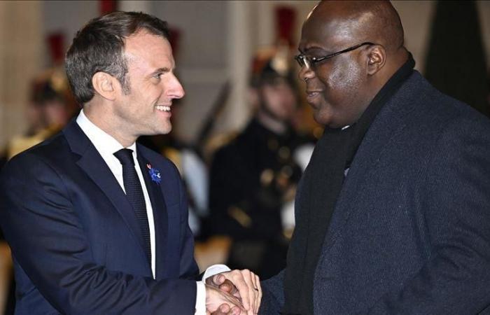 Macron se justifica tras el enfado de Felix Tshisekedi