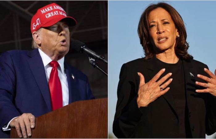 Trump y Harris refuerzan sus ataques a un mes de las elecciones