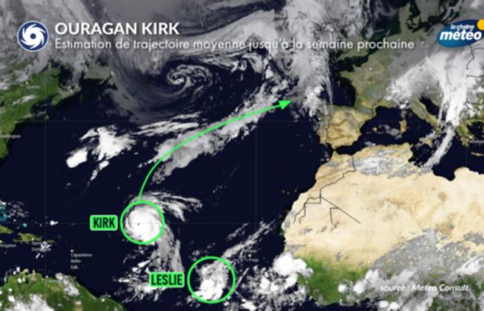 Huracán Kirk: rumbo a Europa, Francia azotó el miércoles y el jueves