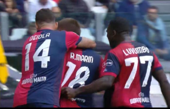 Goles de Marín, Obert toma el cargo: Cagliari frena a la Juventus