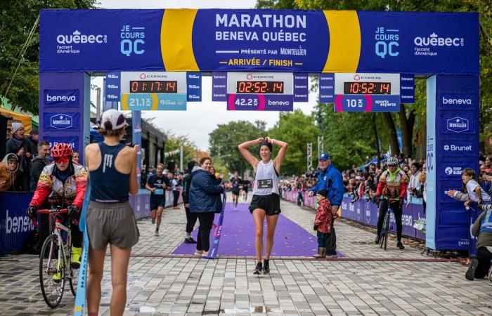 Un éxito en la 25ª maratón de Quebec a pesar de las molestias en la meta