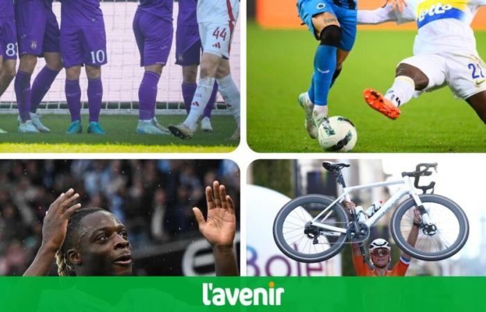 Resumen deportivo del fin de semana: El Clásico para Anderlecht | Goleadores Doku y Openda | Gravel Worlds: Van der Poel triunfa, Kopecky plata