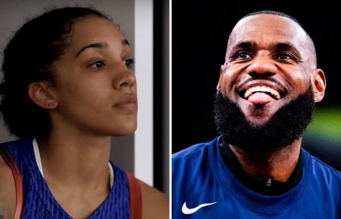 LeBron imita a Gabby Williams y estalla en llamas: “Ella es una…