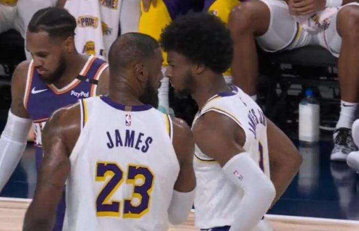 LeBron James y su hijo hacen historia al jugar por primera vez en el mismo equipo