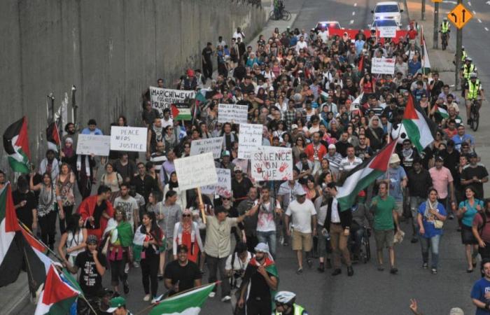 Más de 350 manifestaciones tuvieron lugar en Montreal un año después del ataque de Hamás