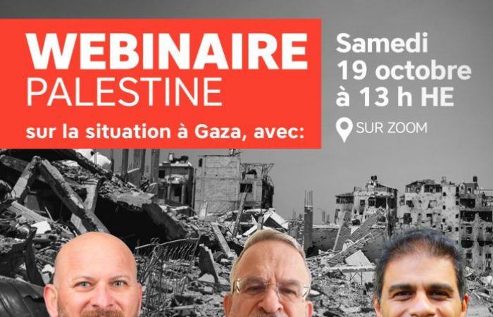 Seminario web sobre Palestina | Iglesia católica de Quebec