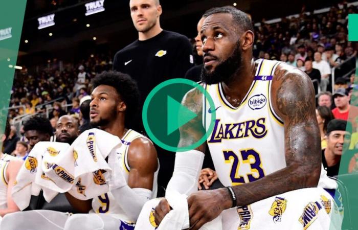 LeBron James y su hijo Bronny con los Lakers, una primicia histórica para el baloncesto estadounidense