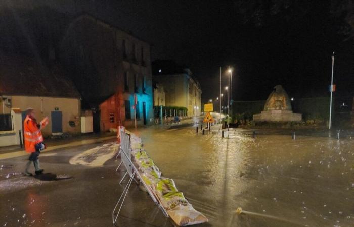 el sur de Yvelines ya inundado, carreteras y una escuela cerradas