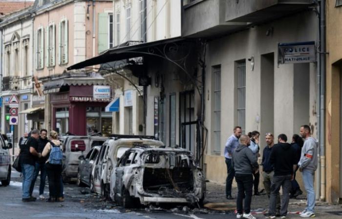 CRS 81 en Cavaillon tras el incendio de cuatro coches de policía – 10/09/2024 a las 16:52