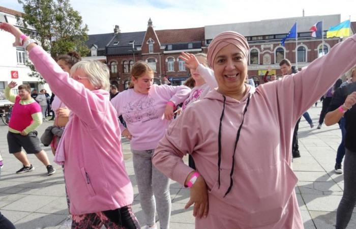 Hacemos deporte en Harnes para luchar contra el cáncer de mama