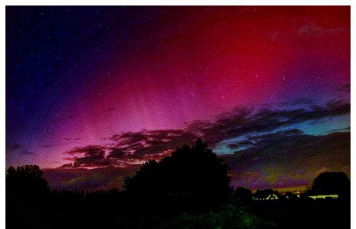 EN FOTOS. Impresionantes auroras boreales iluminaron los cielos de Francia entre este jueves y viernes