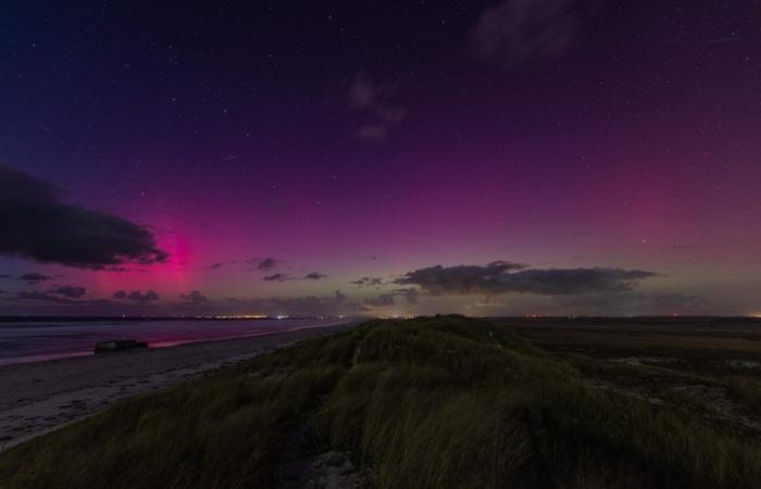 EN FOTOS. Impresionantes auroras boreales iluminaron los cielos de Francia entre este jueves y viernes