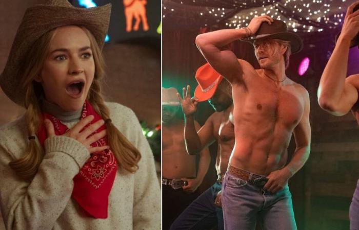 Chad Michael Murray como un sexy go-go boy en la nueva película navideña de Netflix