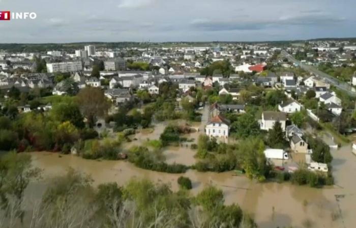 Impresionantes imágenes de la inundación del Loir en Vendôme y Châteaudun