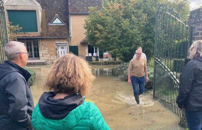 Cerca de Vendôme, la ciudad de Naveil se enfrenta a la subida del Loir