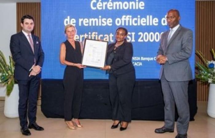 NSIA Banque Côte d’Ivoire obtiene el certificado MSI 20000