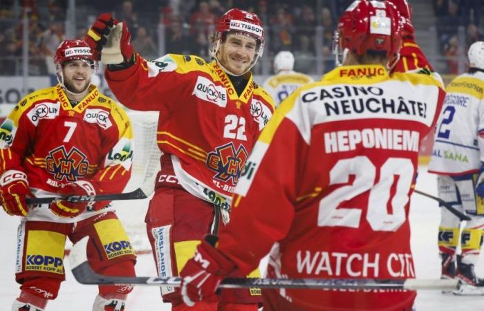 El EHC Biel derrotó al EHC Kloten por 4-0