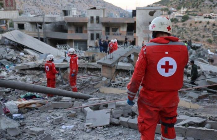 Varios rescatistas de la Cruz Roja heridos por un ataque en el sur del Líbano