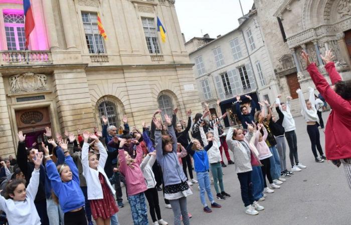 Un flashmob abre las Semanas de Información sobre Salud Mental en Arlés