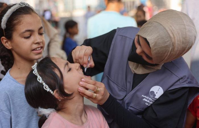 Lanzamiento de una segunda campaña de vacunación contra la polio en Gaza