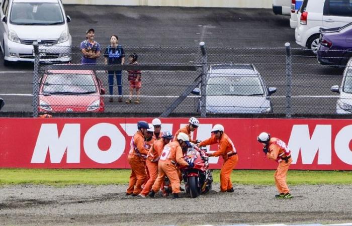 De Japón, Pedro Acosta superó a Marc Márquez en la estadística de caídas