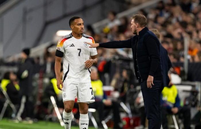 El alemán Julian Nagelsmann admite que no esperaba que Jamie Leweling jugara tan bien contra Holanda y espera asegurar la victoria en el grupo de la Liga de las Naciones.