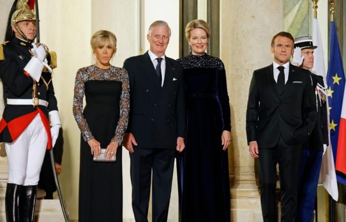 Cena de Estado en el Elíseo: Emmanuel Macron recibe con pompa al Rey y a la Reina de Bélgica