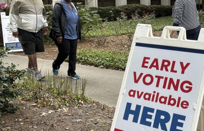 Participación récord en la votación anticipada en el estado de Georgia.