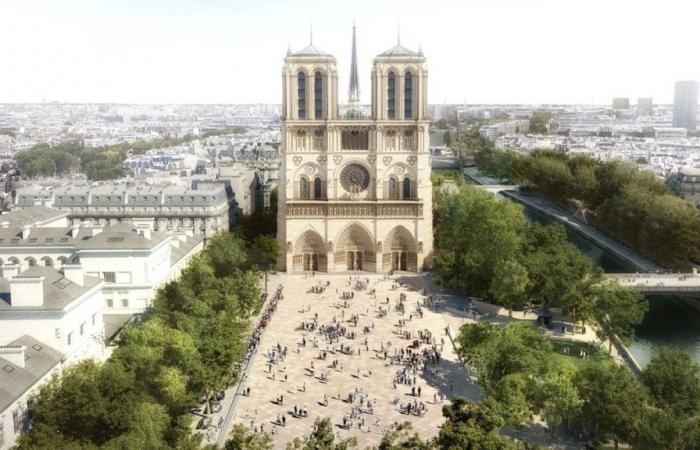 La plaza Notre-Dame se transformará completamente para responder al cambio climático