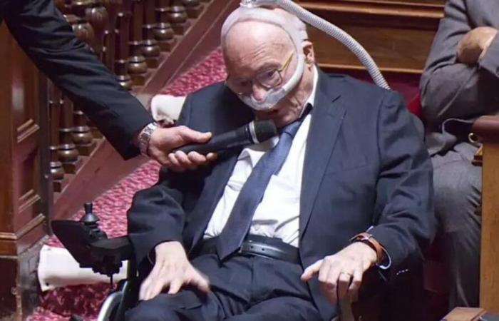 que sufre la enfermedad de Charcot, el senador Gilbert Bouchet mueve el Senado