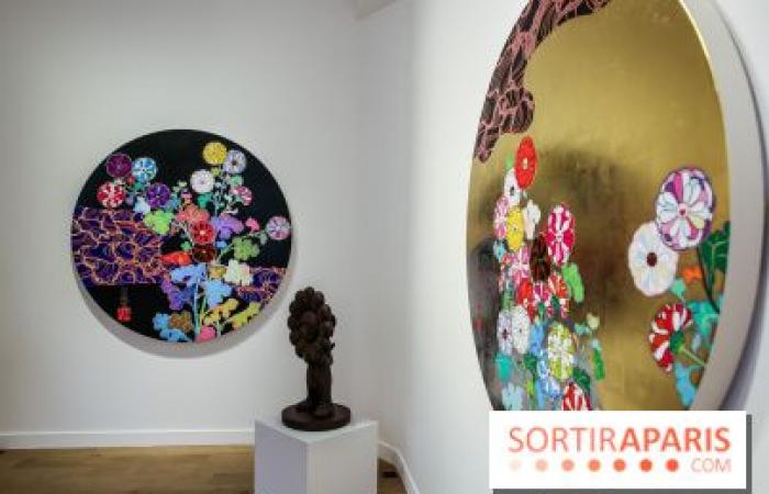 exposición del artista japonés en la galería Perrotin de París, nuestras fotos