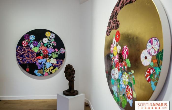 exposición del artista japonés en la galería Perrotin de París, nuestras fotos