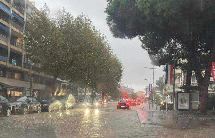 Imágenes de las intensas lluvias que cayeron en los Alpes Marítimos