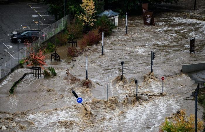 En Annonay, edificios evacuados y residentes confinados ante el aumento de las aguas