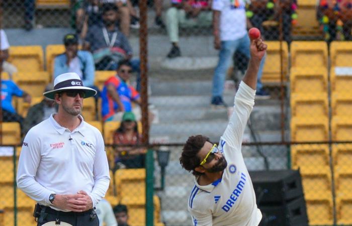 Bengaluru: día 3 del primer partido de prueba de cricket entre India y Nueva Zelanda #Galería