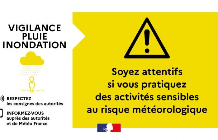 Corrèze vuelve a la vigilancia de las inundaciones por lluvia amarilla – Alertas meteorológicas – Fenómenos meteorológicos – Seguridad civil – Seguridad y protección de las poblaciones – Acción del Estado