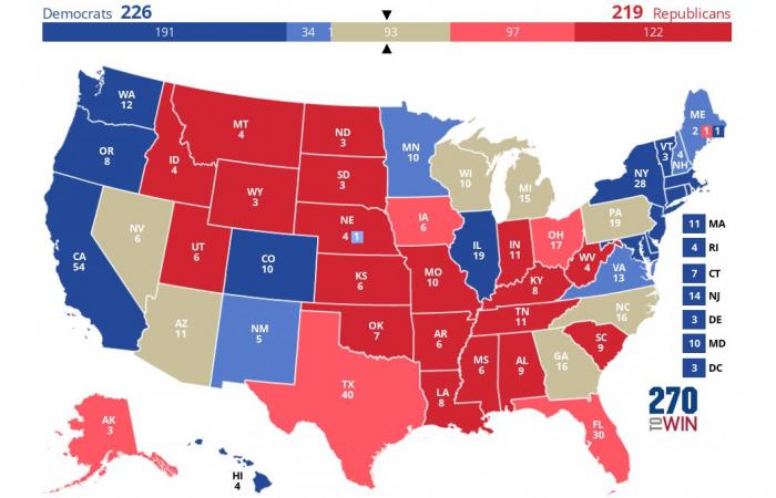 Las encuestas todavía sitúan a Kamala Harris a la cabeza, pero Donald Trump le está alcanzando