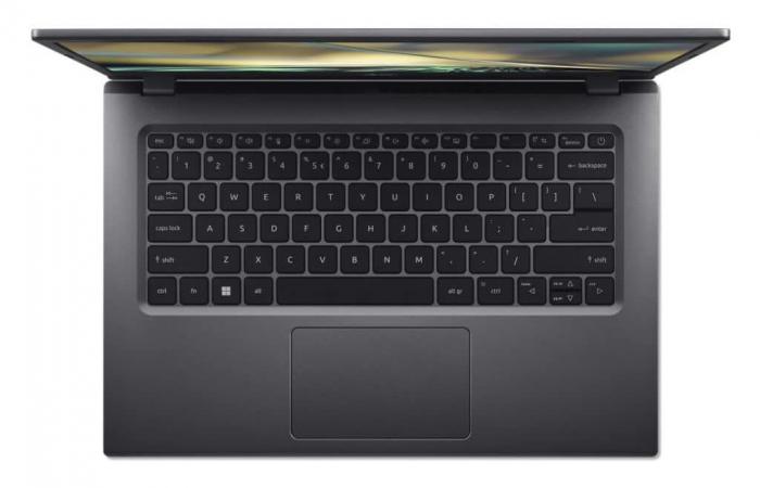 Promoción 499€ Acer Aspire 5 A514-55-37P5, PC portátil económico de 14″, versátil y fácil de transportar, Ultrabook plateado Intel Core i3 con teclado retroiluminado