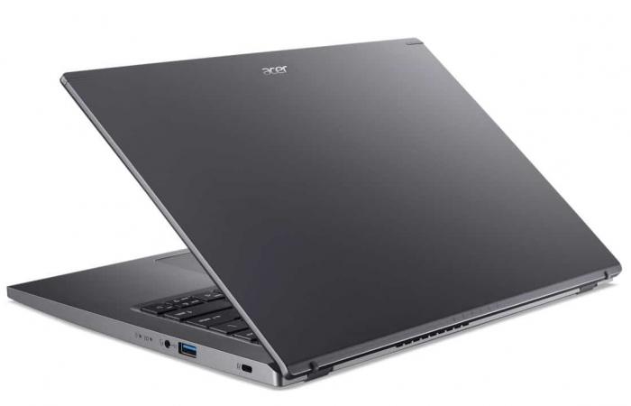 Promoción 499€ Acer Aspire 5 A514-55-37P5, PC portátil económico de 14″, versátil y fácil de transportar, Ultrabook plateado Intel Core i3 con teclado retroiluminado