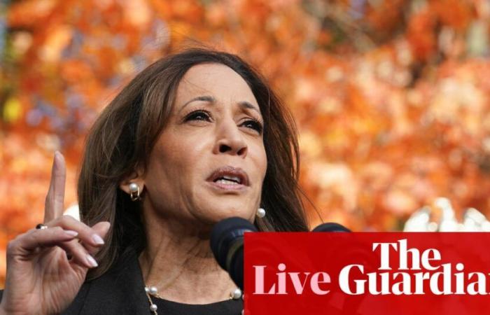 Kamala Harris en un mitin en Michigan ataca a Trump por estar demasiado “agotado” para las entrevistas – Política estadounidense en vivo | Elecciones estadounidenses 2024