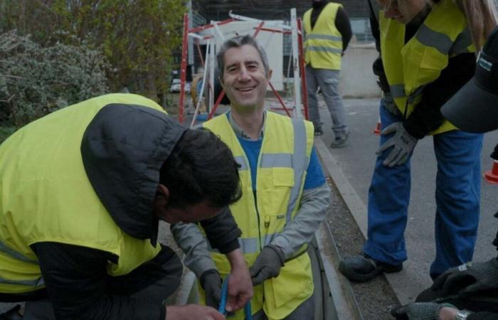 François Ruffin en el Rex de Abbeville para presentar su nueva película