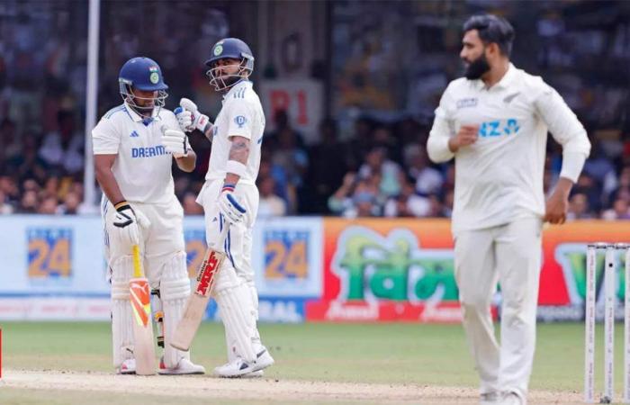 Puntuación en vivo de India vs Nueva Zelanda, primera prueba: Virat Kohli cae cuando India finaliza el día 3 con 231/3, a 125 carreras