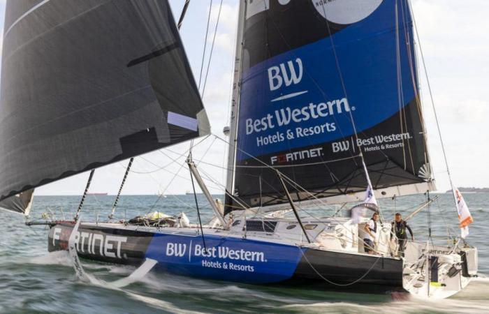 Navegación: antes de la Vendée Globe, Romain Attanasio llegó a tiempo a Les Sables-d’Olonne