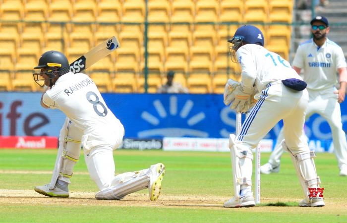 Bengaluru: día 3 del primer partido de prueba de cricket entre India y Nueva Zelanda #Galería