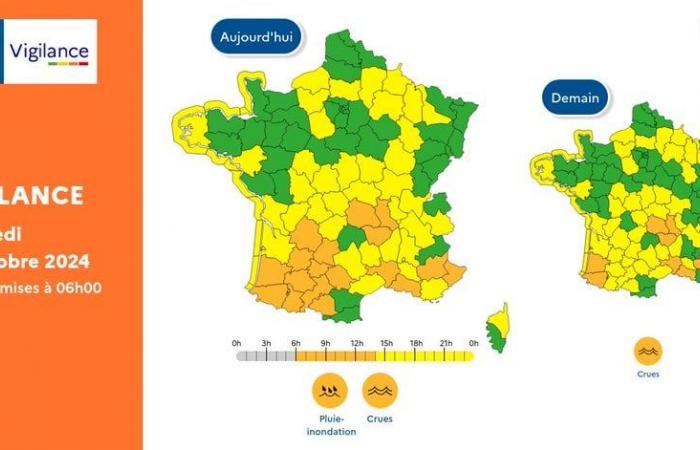 EN VIVO – El tiempo: Esta mañana, diez departamentos permanecen en alerta naranja por lluvia o inundación – “Más de 2.300 intervenciones ayudaron a salvar vidas” (Michel Barnier)