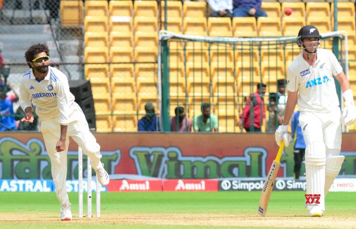 Bengaluru: día 3 del primer partido de prueba de cricket entre India y Nueva Zelanda #Galería