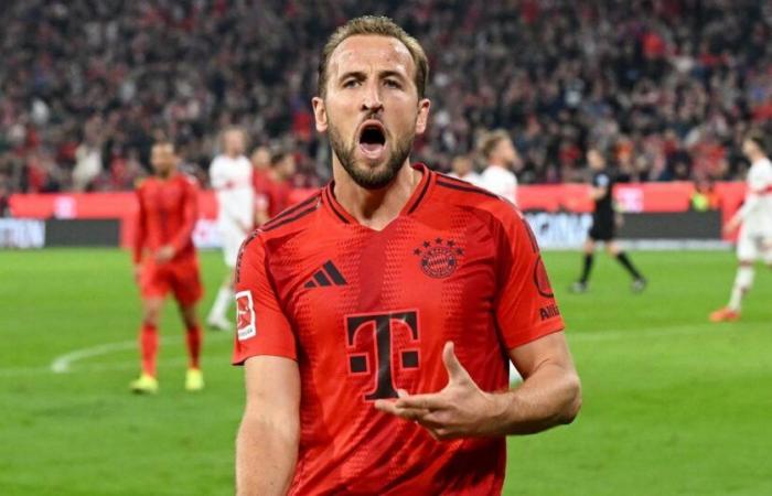 Hat-trick de Kane, el Bayern vence rápidamente al Stuttgart