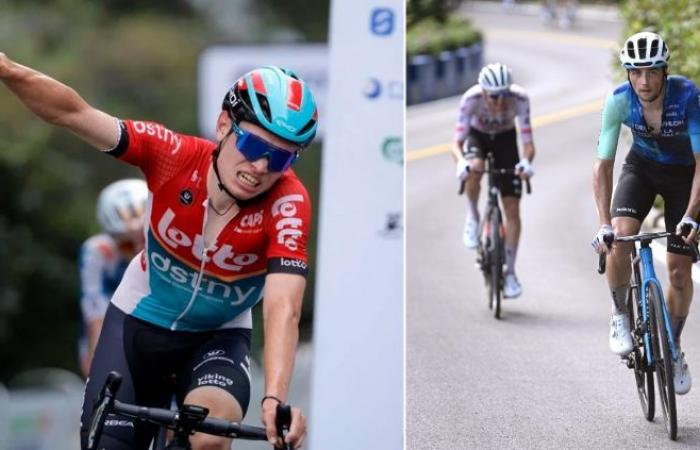 Ciclismo. Vuelta a Guangxi: Lennert Van Eetvelt, quinta etapa reina, Victor Lafay crucificado